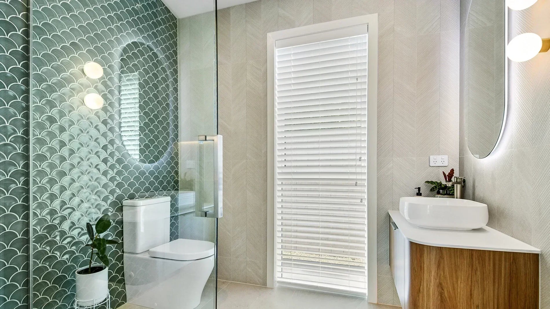 What type of blinds are good for the bathroom?-The Interiors Group